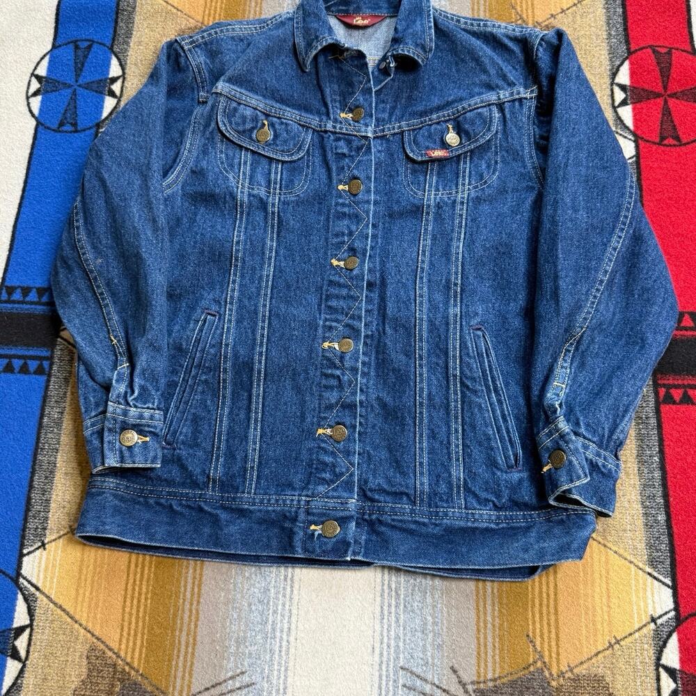 Vintage 80s Women’s MS Lee Denim Jacket Size 5/6 Made In USA - Picture 5 of 8